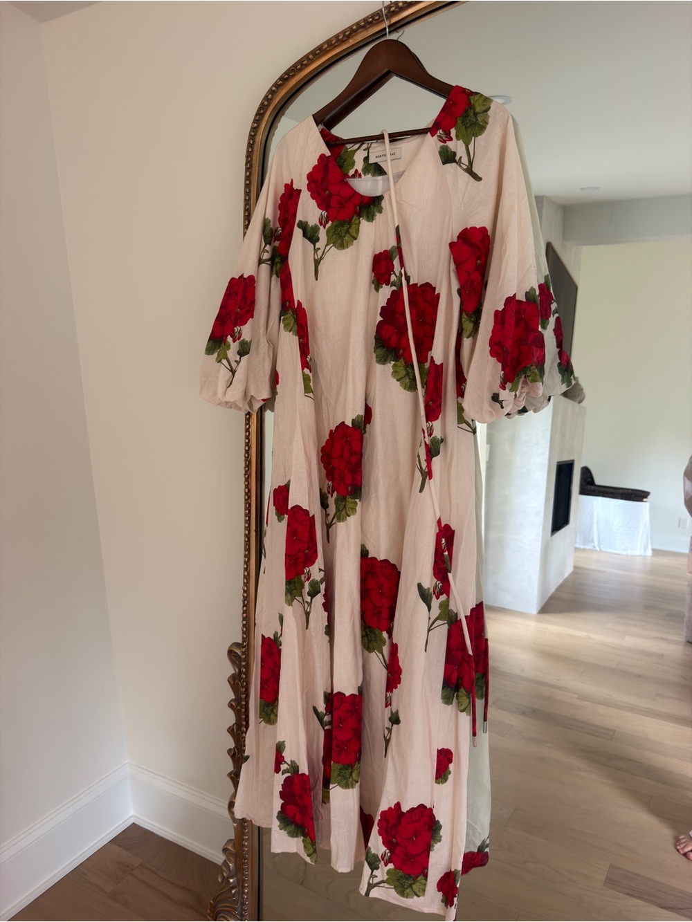 Morton Mac Delphina dress in hydrengea